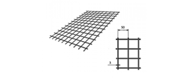 Сетка сварная (дорожная) 50х50х3мм 1х2м купить с доставкой в Ногинске